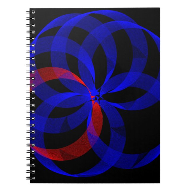 Caderno Espiral Red Revolving Accent Geometric Spiral Notebook (Frente)