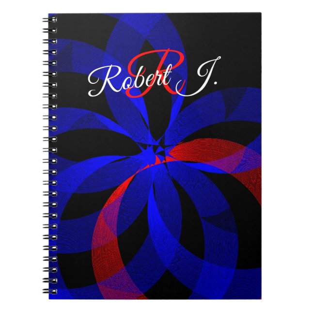 Caderno Espiral Red Revolving Accent Geometric Spiral Notebook (Frente)