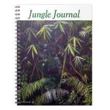 Red Shoots Jungle Note Book