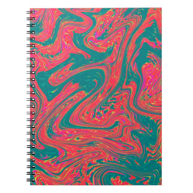 Caderno Espiral Redemoinho de mármore (Frente)