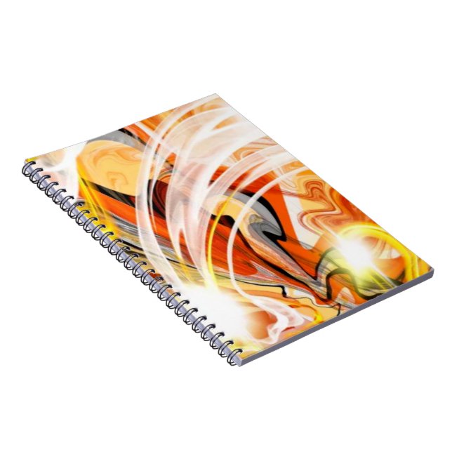 Caderno Espiral Redemoinho Dourado Escuro (Lado Direito)