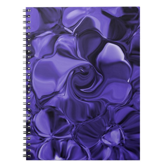Caderno Espiral Redemoinhos Roxos (Frente)