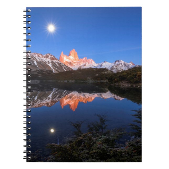 Caderno Espiral Reflexão de Fitz Roy (Frente)