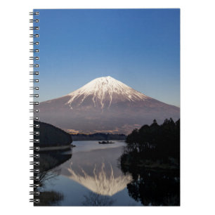 Caderno Espiral Reflexão sobre o Lago Fuji