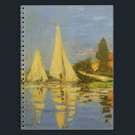 Caderno Espiral Regatta na Argentina por Claude Monet<br><div class="desc">Regatta na Argentina (1872), por Claude Monet, é uma pintura náutica de arte do impressionismo antigo. Vocês podem ver o reflexo dos veleiros na água do lago. Uma paisagem marítima com uma corrida de iates ou barcos num dia ensolarado da temporada de verão. Sobre o artista: Claude Monet (1840-1926) foi...</div>