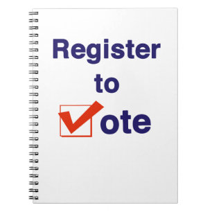 Caderno Espiral Registre-se Para Votar 2026