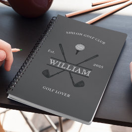 Caderno Espiral Registro de Cruz do Clube de Amantes de Golfe