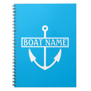 Caderno Espiral Registro do Capitão do Nome do Barco