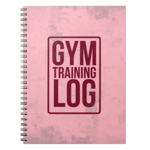 Caderno Espiral Registro do treinamento do Gym