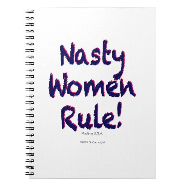 Caderno Espiral Regra das Mulheres Desagradáveis (Frente)