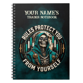 Caderno Espiral Regras Protegem Você de Si Mesmo Fumaça Teal Ceifa