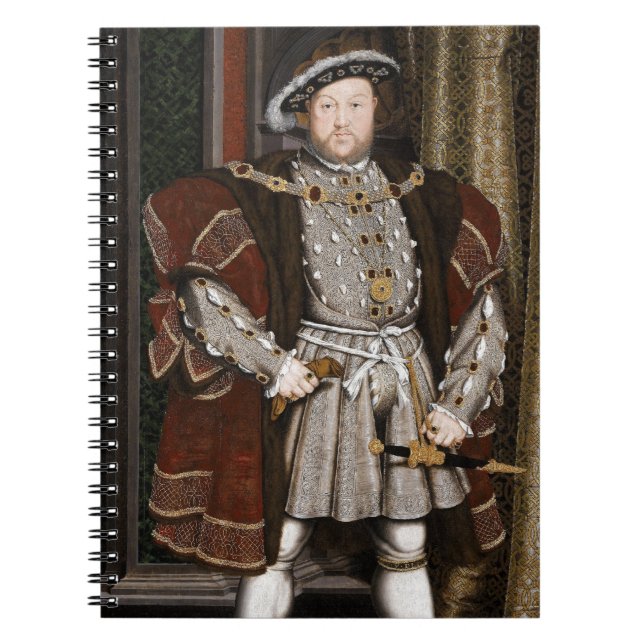 Caderno Espiral Rei Henry VIII de Inglaterra (Frente)