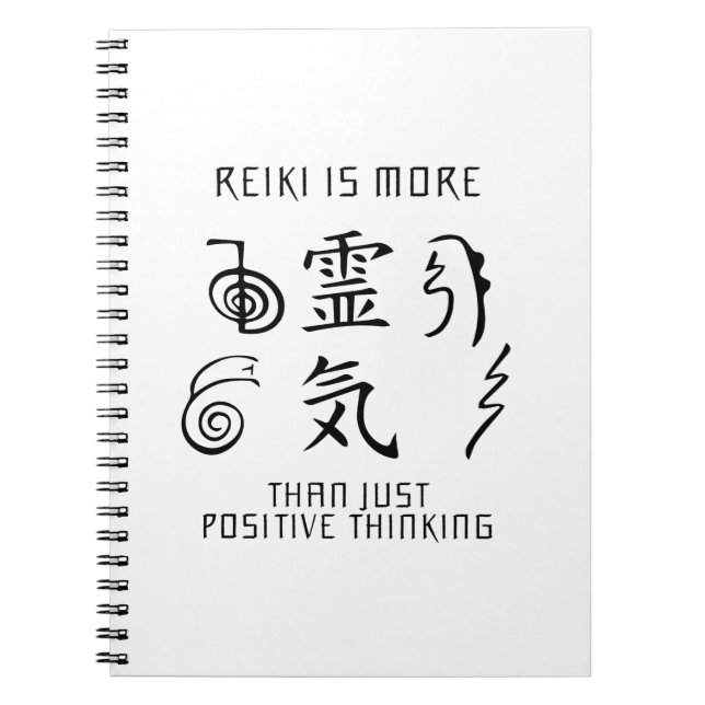 Caderno Espiral Reiki de Pensamento Positivo | Presentes De Espiri (Frente)