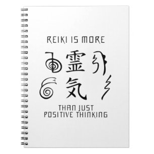 Caderno Espiral Reiki de Pensamento Positivo  Presentes de espirit