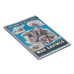 Caderno Espiral  Reimpressão do poster de guerra britânico.