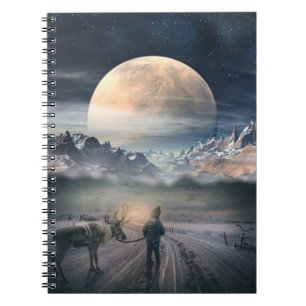 Caderno Espiral Reindeer Dawn Horizon