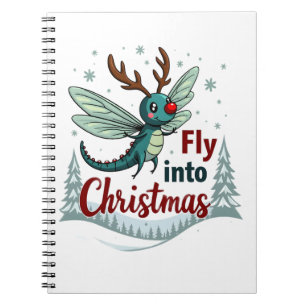 Caderno Espiral Reindeer Dragonfly