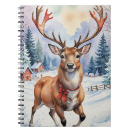Caderno Espiral Reindeer Wonderland: Feriado Feliz