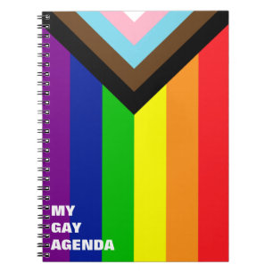 Caderno Espiral Reinicialização do Sinalizador de Orgulho - trans