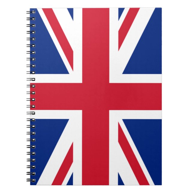 Caderno Espiral Reino Unido (bandeira britânica) (bandeira da Uniã (Frente)