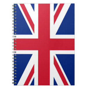Caderno Espiral Reino Unido Bandeira Union Jack das Colônias Britâ