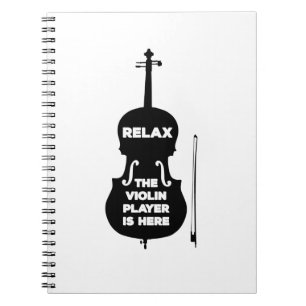 Caderno Espiral Relaxe, o Jogador de Violino está aqui