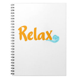 Caderno Espiral Relaxe o notebook