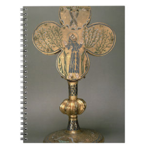 Caderno Espiral Relicário do Monstrance de St Francis de Assisi,