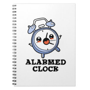 Caderno Espiral Relógio Alarmado Piada Relógio Despertador Trocadi