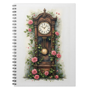 Caderno Espiral Relógio de Avó Ivy Rose Vintage