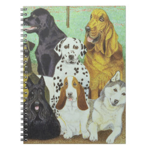 Caderno Espiral Relógio do cão