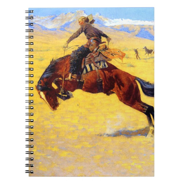 Caderno Espiral Remington Old West Horse and Cowboy (Frente)