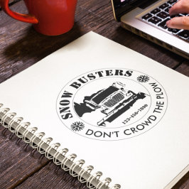 Caderno Espiral Remoção de neve Empresa Adicione seu logotipo pers