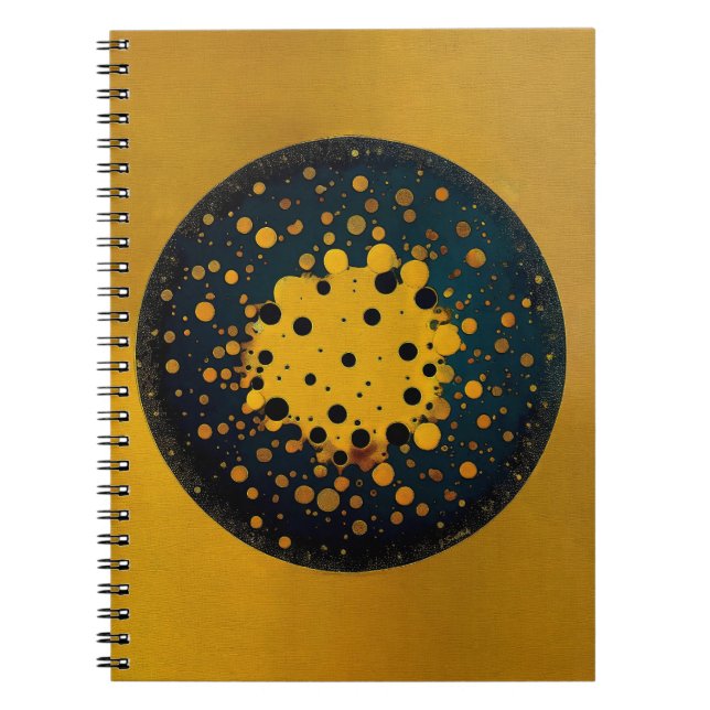 Caderno Espiral Renascimento – Círculo Abstrato de Emergência (Frente)