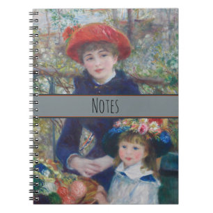 Caderno Espiral Renoir 2 Irmãs Terrace Impressionismo Francês