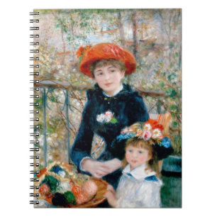 Caderno Espiral Renoir "duas irmãs (no terraço) "