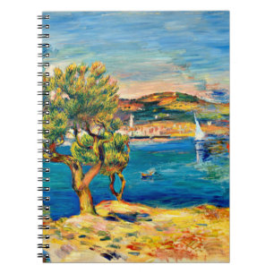 Caderno Espiral Renoir - L'Estaque, pintura de paisagens de arte