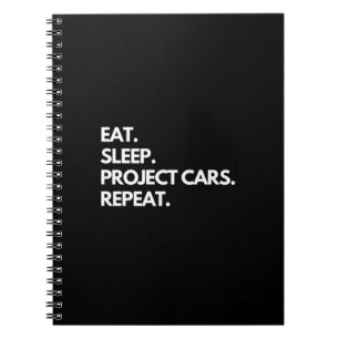 Caderno Espiral Repetir Reprodução de Carros de Projeto Suspenso