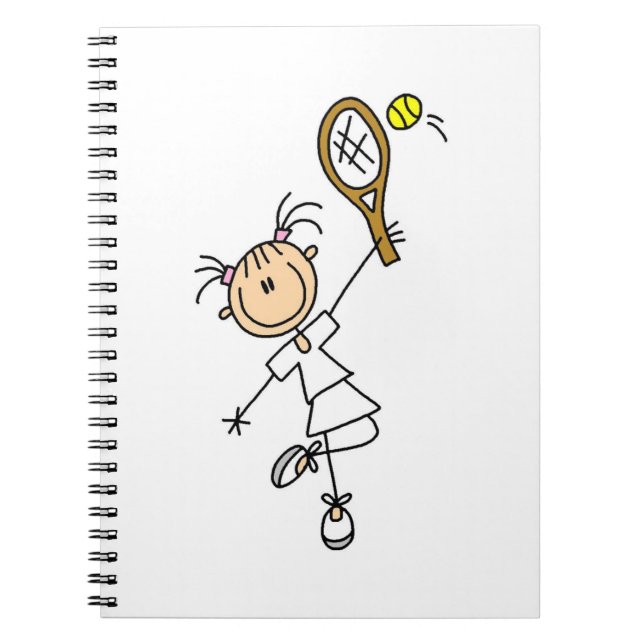 Caderno Espiral Reprodutor de Tênis do Stick Female (Frente)