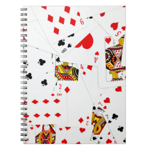 Caderno Espiral Reproduzindo coleção de cartões