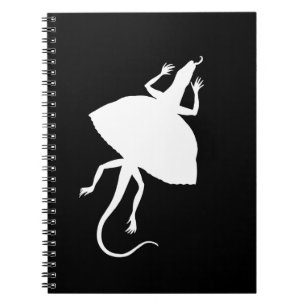 Caderno Espiral réptil branco