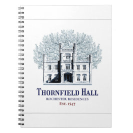 Caderno Espiral Residências de Jane Eyre Thornfield Hall Rochester