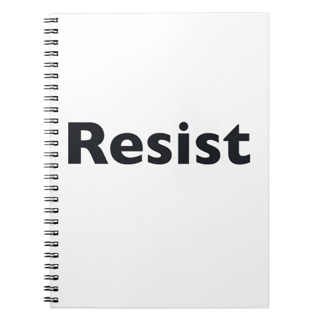 Caderno Espiral resistir (Frente)