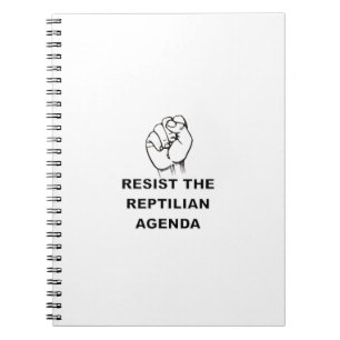 Caderno Espiral Resistir À Agenda Reptiliana