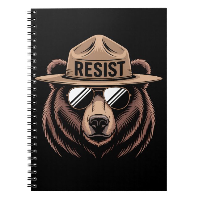 Caderno Espiral Resistir ao Corredor do Urso (Frente)