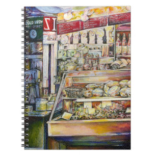 Caderno Espiral Respire frio em um Deli quente