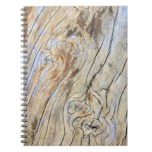 Caderno Espiral Resumo do desenho gráfico de textura em madeira de