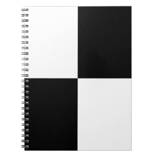 Caderno Espiral Retângulos preto e branco