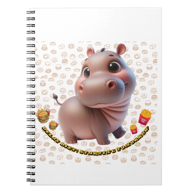 Caderno Espiral Retardo Dieta: Começando Amanhã (Frente)