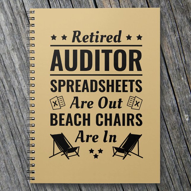 Caderno Espiral Retirada do Auditor Funny (Criador carregado)